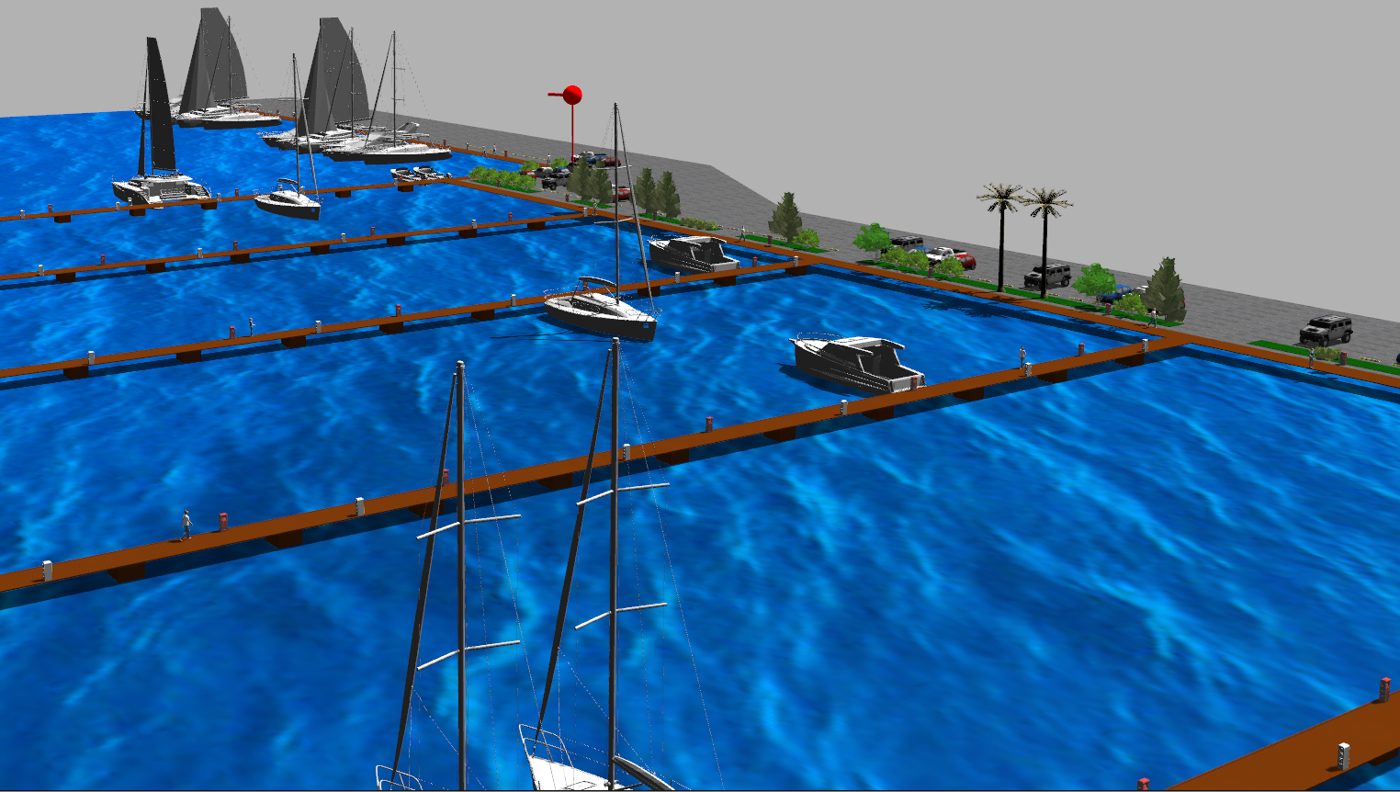 Gazebo simulation of Marina Punat.