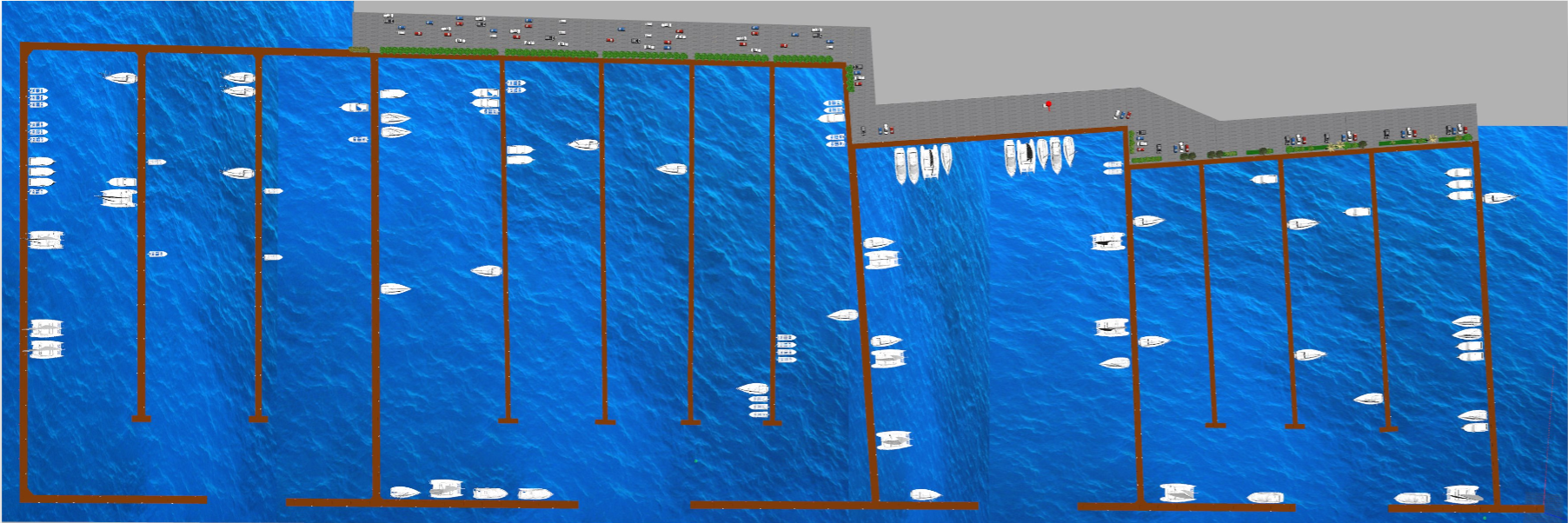 Gazebo simulation of Marina Punat.