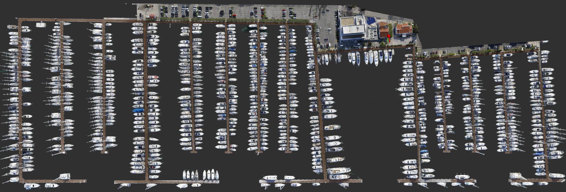 3D point cloud of Marina Punat visualized in RViz.